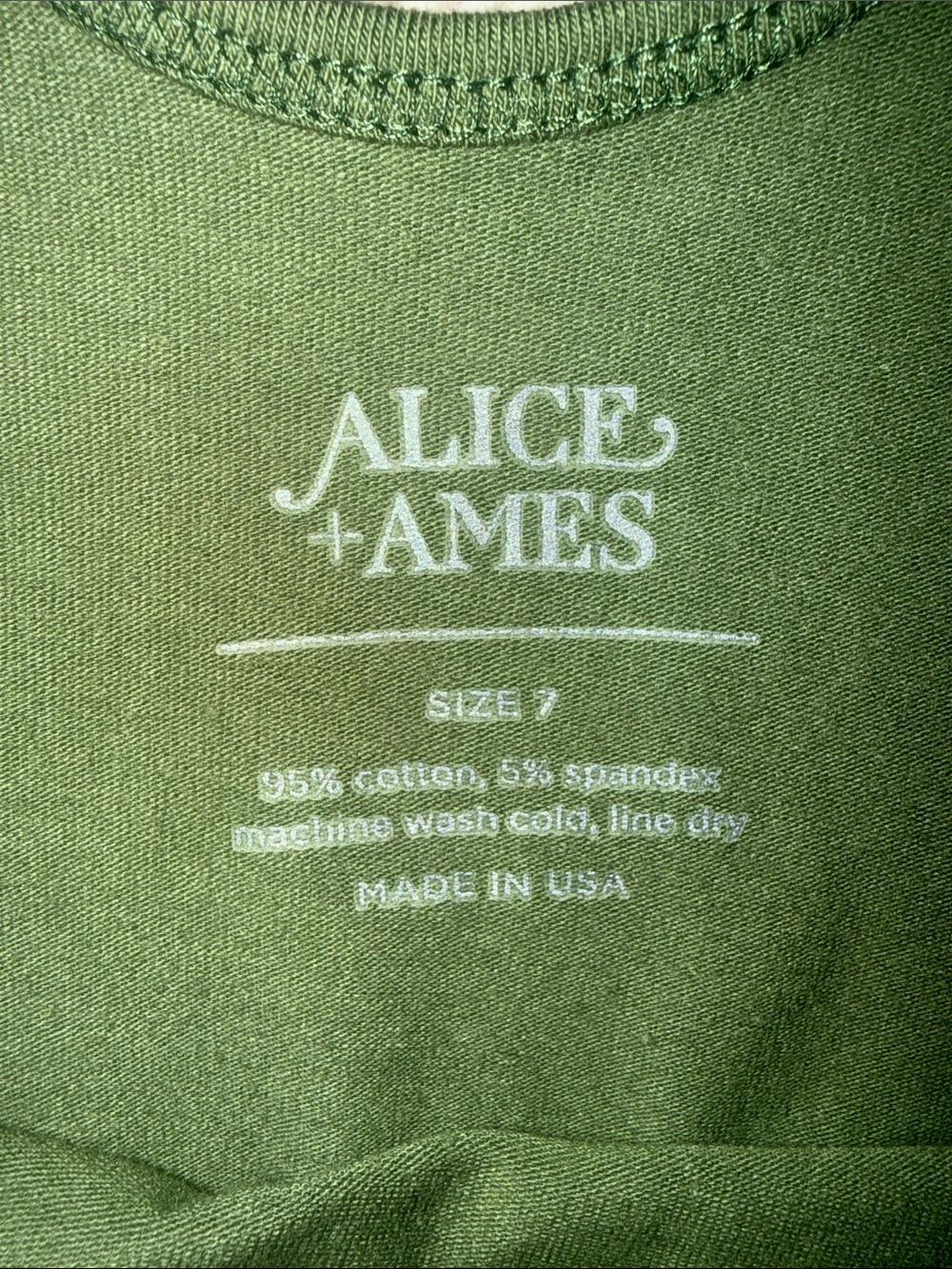 Alice + Ames Olive Green Long Sleeve Ballet Dress. - Picture 2 of 2